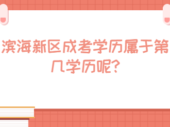 濱海新區成考學歷屬于第幾學歷呢
