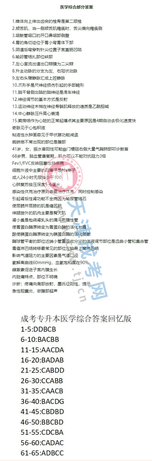 2024年天津成人高考專升本《醫(yī)學(xué)綜合》真題及答案解析.jpg
